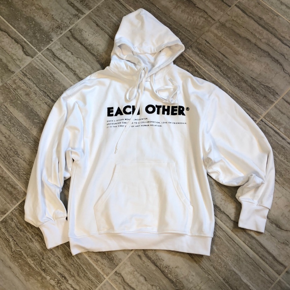 Each X Other Signature Logo-Print Hoodie Small